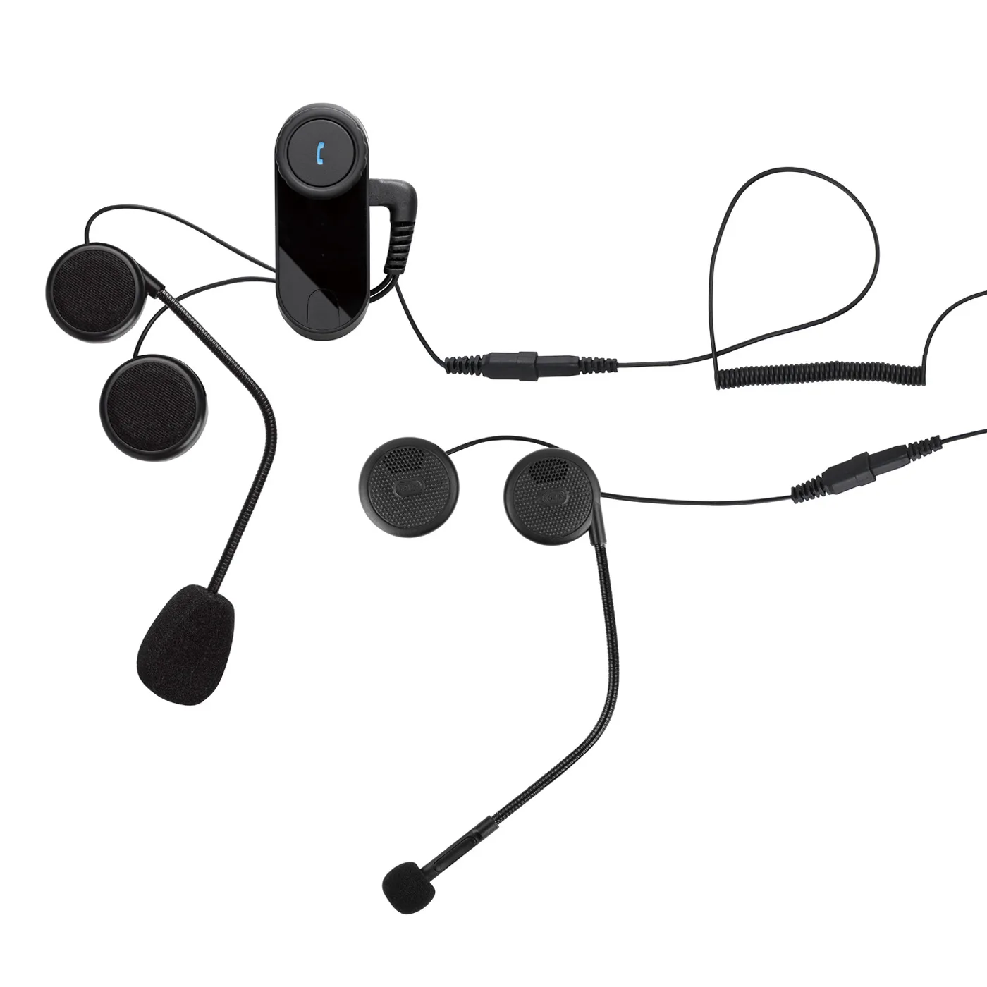 

One plus Two Bluetooth Earphones Front And Back Seat High-definition Intercom Helmet Designed with Headsets Phone Listening to M