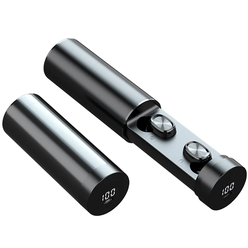 B9 TWS Bluetooth Headset 5 0 Wireless 8D HIFI Sports Headset Bilateral Stereo Fingerprint Press Headset for Xiaomi Samsung Huawe