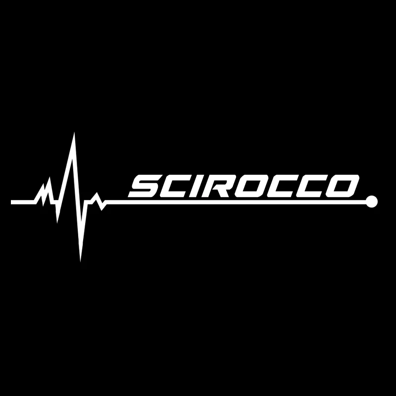 1 шт. Автомобильная Спортивная наклейка для Volkswagen POLO SCIROCCO CADDY BEETLE автомобильные наклейки аксессуары - Название цвета: FOR SCIROCCO WHITE
