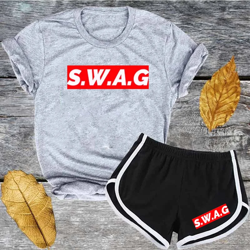 

2020 Spring Summer Tracksuit Letter Print Women Set Outfit Fashion Sexy Two Pieces Suits Casual T Shirt+Shorts