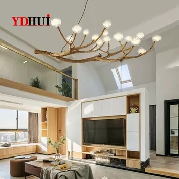 

Nordic Post-modern LED Magic Bean Chandelier Lighting Luminaria Living Room Lights Creative Dendrimers Lamparas Lustre Lamps