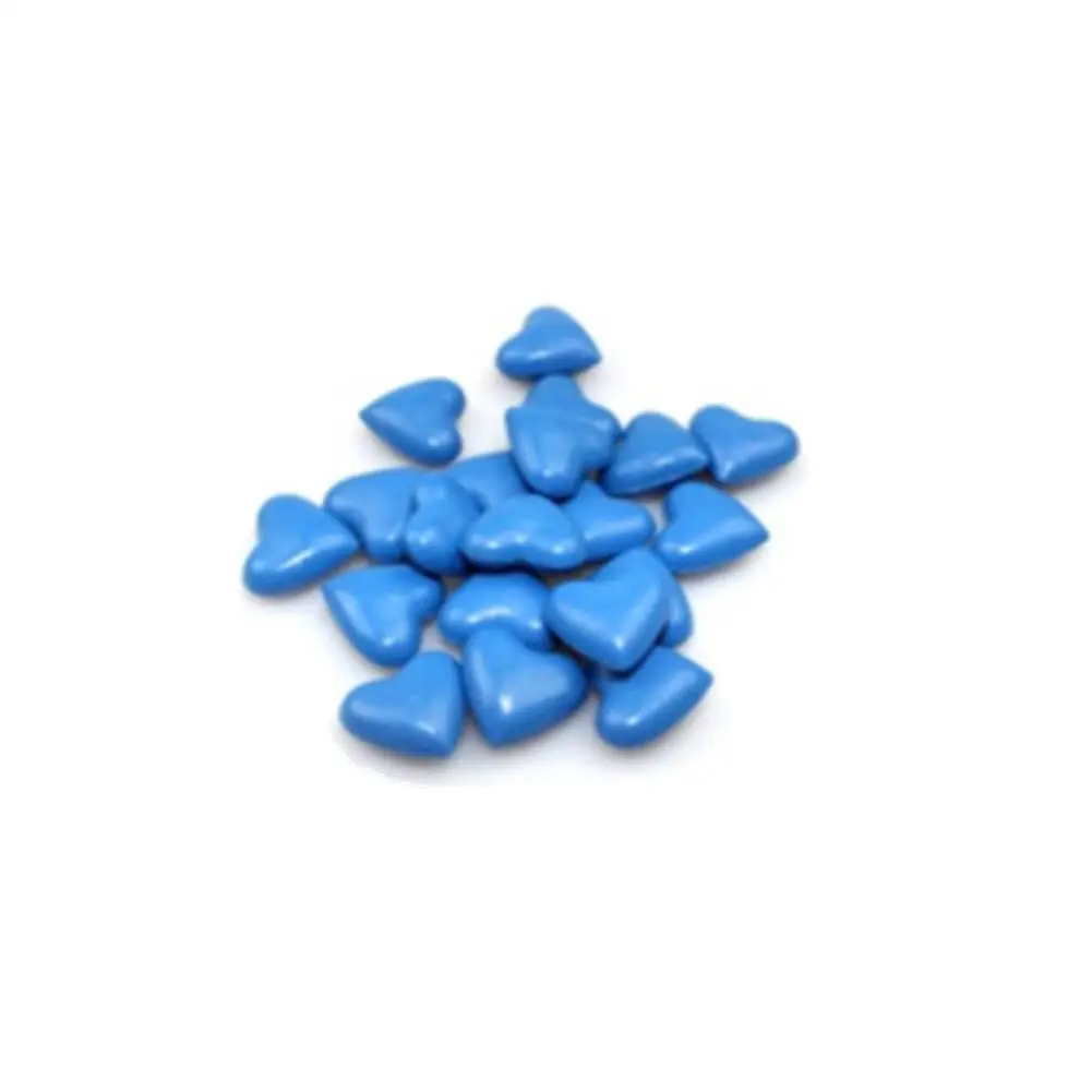 Lake blue 100 шт в форме сердца уплотнительные восковые бусины для печати штамп Свадебный конверт пригласительная открытка - Цвет: Lake blue