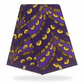 

2020 Beautiful African Ankara prints batik fabric 100% cotton real Nigeria wax high quality sewing material for party dress