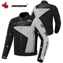 Benkiaオートバイのジャケットの男性jaqueta motociclistaバイク服通気性メッシュモト防護服チャケータモト