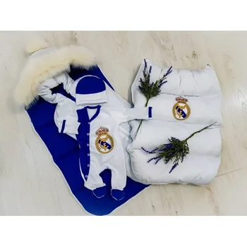 

Комплект для новорожденного 4х предметный ЗИМА Комплекты на выписку и для прогулок 0-6 мес