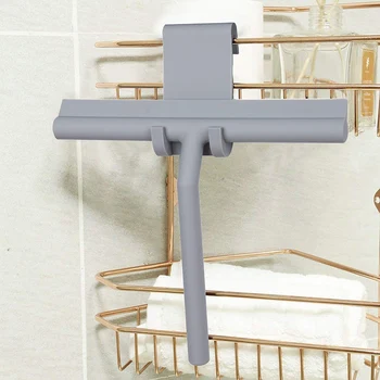 

Shower Squeegee Window Glass Wiper Scraper Cleaner with Silicone Blade & Holder Hook for Bathroom/Kitchen/Car Glass/Mirror/Door/
