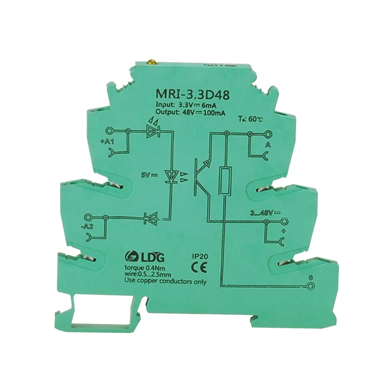 

10pcs/lot MRI-3.3D48 Relay Module Input 3.3VDC Output 3-48VDC Photoelectrical Coupler Interface Isolating PLC Relay Board