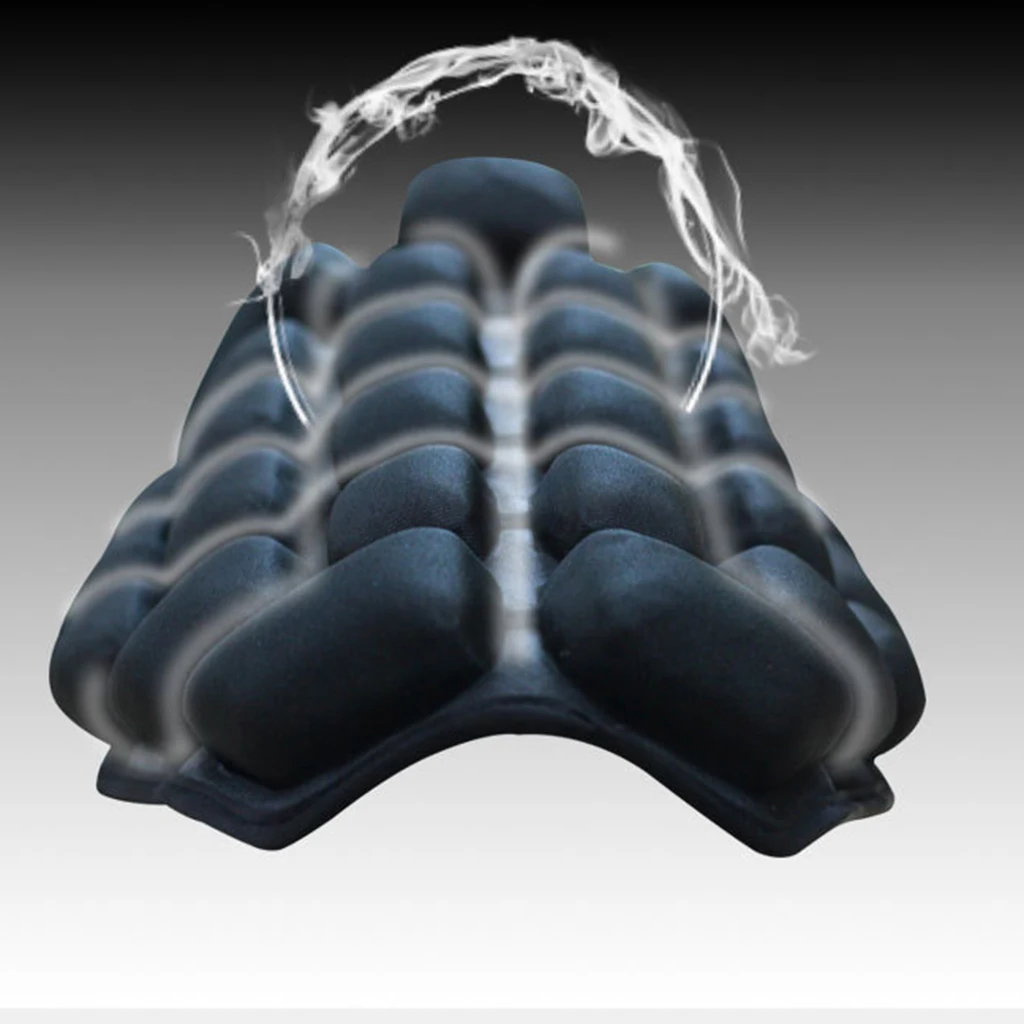 2pcs Anti-slip Inflatable Motorcycle Seat Cushion Pad Matterss for YAMAHA Black