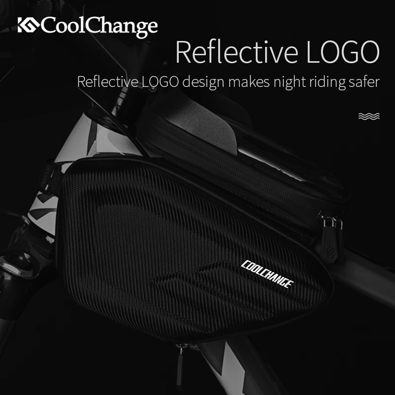 Водонепроницаемая велосипедная сумка CoolChange с передней головкой и верхней