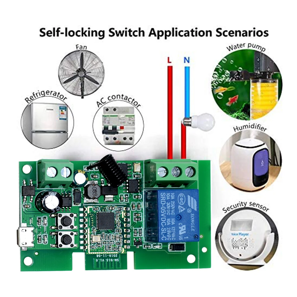 Zigbee 3.0 1ch 2ch Wifi Relay Module Dc 12v 24v 7v32v Rf Smart Switch