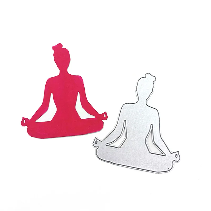

Julyarts Do Yoga New Cutting Dies for 2021 Stencils for Diy Scrapbooking For DIY Embossing Scrapbook Album Paper Card Decoration
