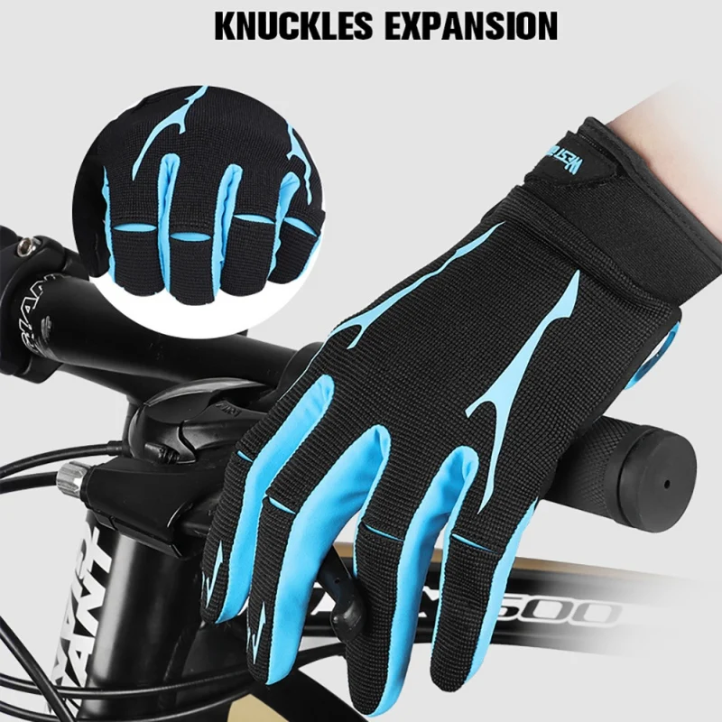 

Cycling Gloves Full Finger Liquid Silicone Palm Pad Gloves Outdoor Sports Shock Absorption Touch Screen Gear Gloves
