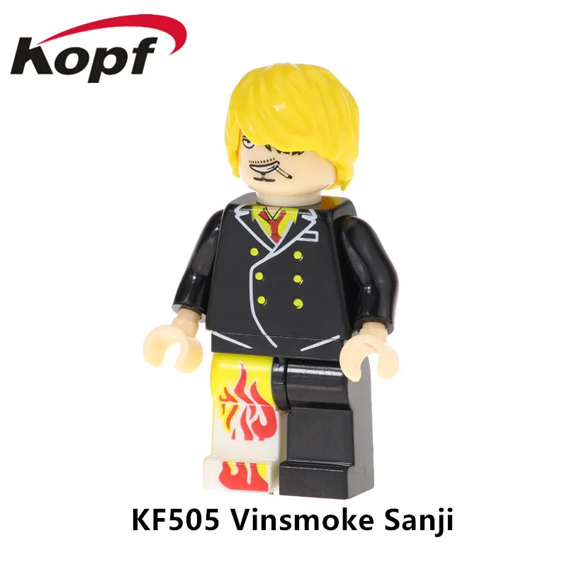 KF507 Одиночная, Тони Чоппер кирпичи Vinsmoke Sanji Sir Crocodile один кусок франки строительный конструктор для детей игрушки подарок - Цвет: KF505 Without Box