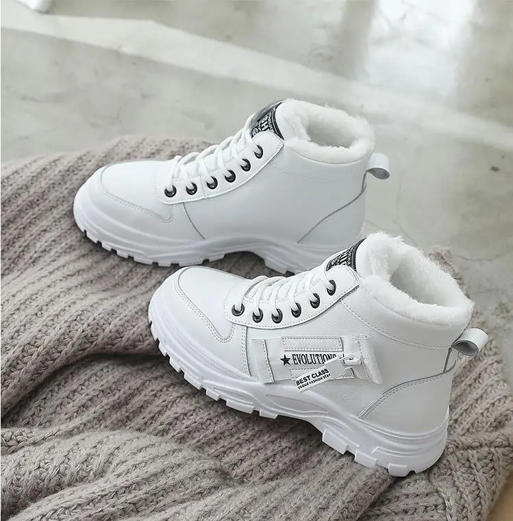 Botas mujer invierno; коллекция года; популярные женские зимние кроссовки в европейском стиле; очень теплые женские зимние ботинки на платформе с высоким берцем для отдыха