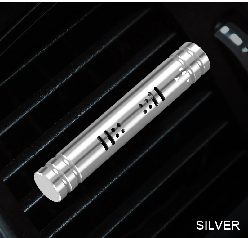 silver Автомобильный освежитель воздуха, автомобильный освежитель воздуха на выходе, освежитель воздуха для автомобиля, Стайлинг, клипса кондиционирования воздуха, магнитный диффузор, твердый парфюм - Название цвета: silver