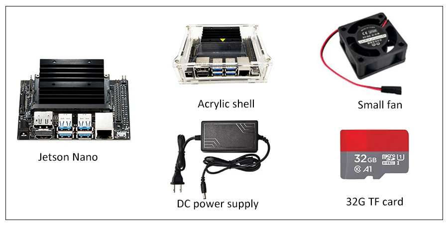 Jetson Nano Developer kit демонстрационная плата AI макетная плата платформа с демонстрационной платой чехол+ 32G sd-карта+ адаптер питания постоянного тока+ камера AI