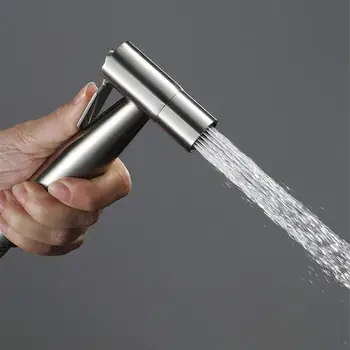 

Handheld Toilet bidet sprayer set Kit Stainless Steel Hand Bidet faucet for Bathroom hand sprayer shower head self cleaning
