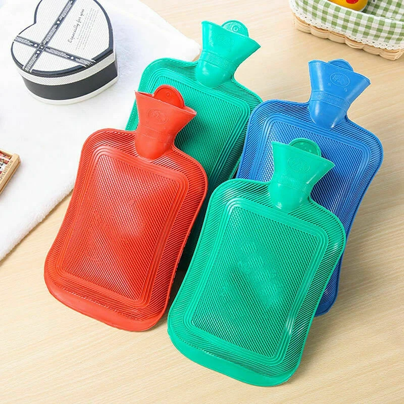 

1000ML Rubber Hot Water Bag Solid Color Irrigation Bottle Portable Hand Warming Office Classroom Winter Necessities