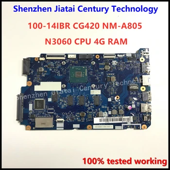 

CG420 NM-A805 motherboard for Lenovo ideapad 110-14IBR notebook motherboard NM-A805 CPU N3060 4G RAM 100% test work