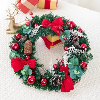 

Christmas Garland wreath Artificial Rattan Garland Christmas Home Decor Christmas Tree DIY Hanging Weaved Garlands Craft