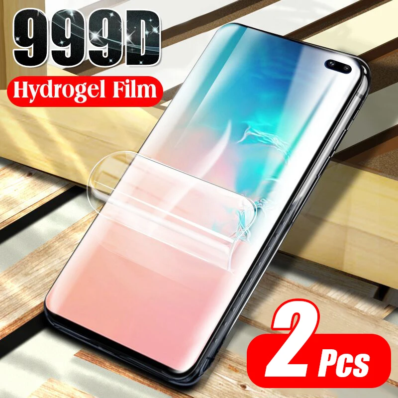 Гидрогелевая пленка 999D для Samsung Galaxy S21 S20 S10 S8 S9 Plus Note 20 10 9 Ultra 2 шт. | Мобильные