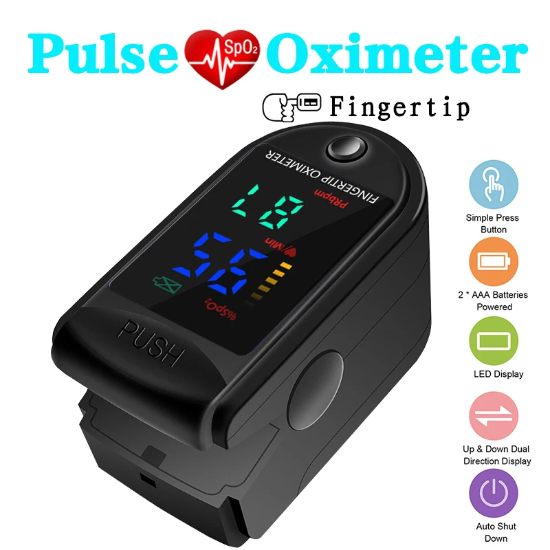 Pulse oximeter medical heart rate monitor oximetro de dedo SpO2 PR PI Finger pulse oxymetre Health Care |