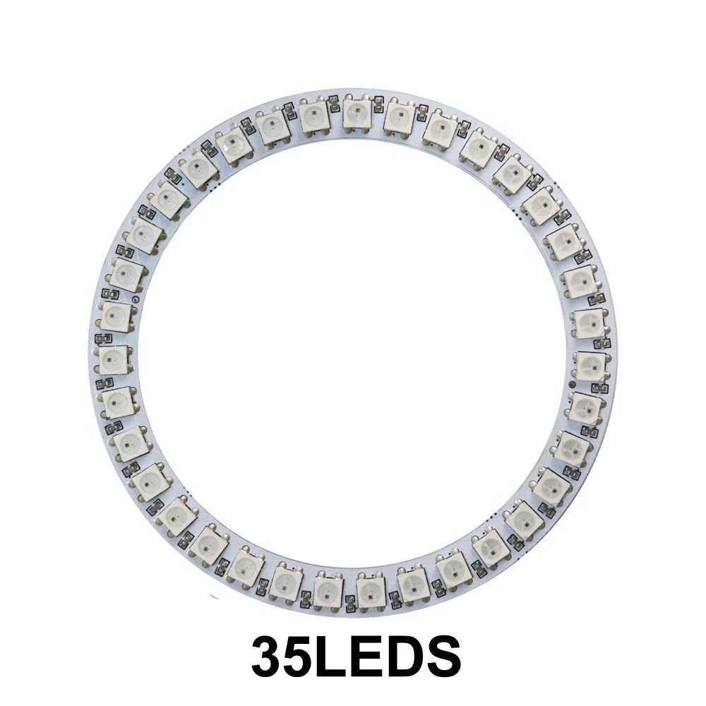 Vibrant LED Pixel Light Ring with Individually Addressable LEDs