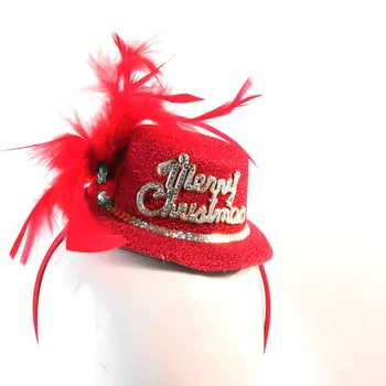 

2020 Christmas new design hat on headband santa ladies fashion hair accessories xmas gift women party decoration event supplies