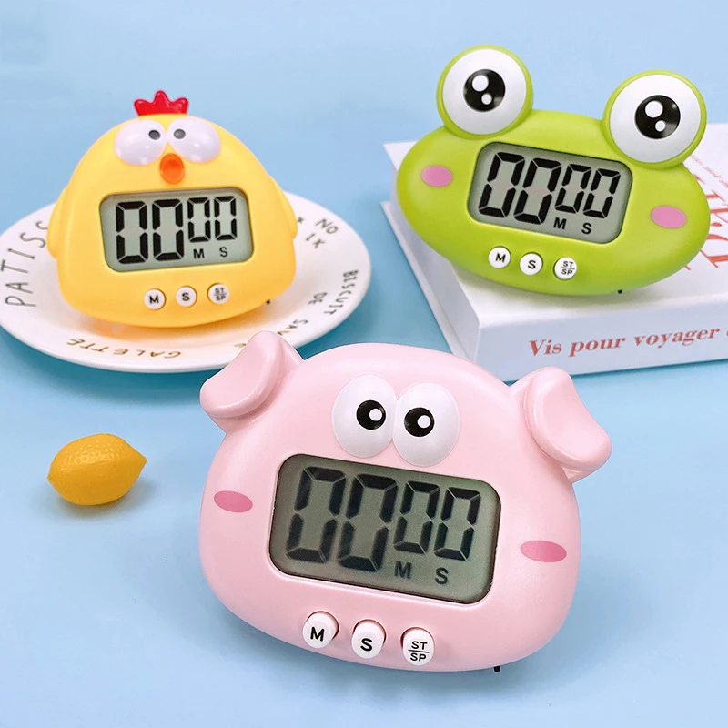 LED Digital Screen Kitchen Timer Magnetic Countdown Timer for Kitchen Cooking Cute Loud Alarm Clock kitchen scissors