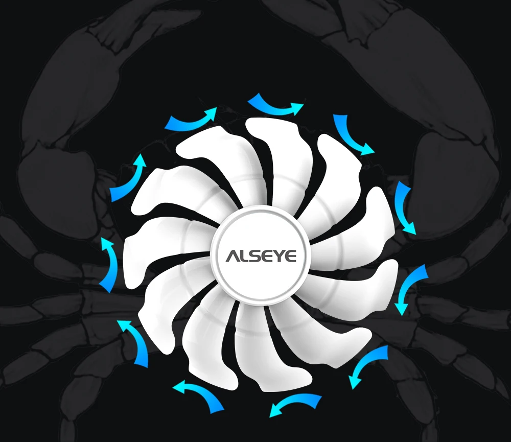 Alseye série máxima 120mm ventilador de refrigeração