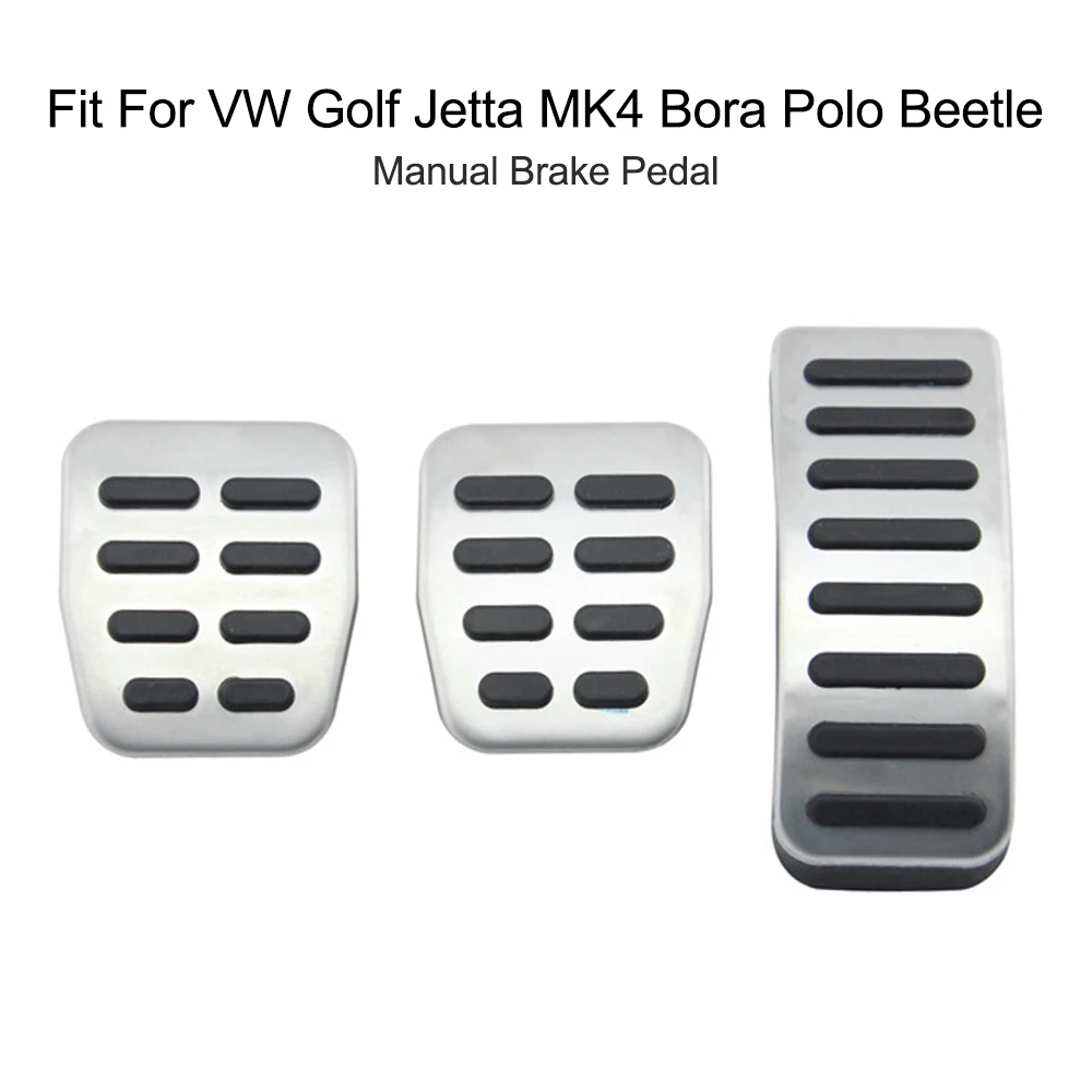 Подходит для VW Golf Jetta MK4 Bora POLO, beetle ручная педаль тормоза Спорт MT 3 шт. интерьер нескользящий комплект педалей - Название цвета: 1
