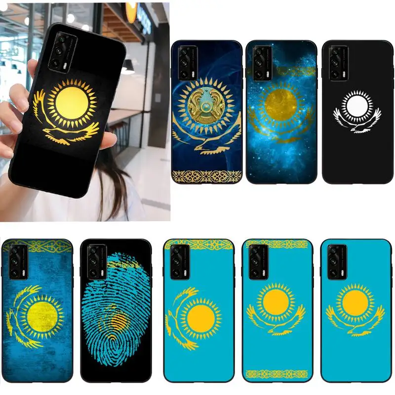 Казахский флаг для Oppo Reno2 3 A73 A5A9202 Realme 2 C2 C3 5 6 Pro XT Shell | Мобильные телефоны и