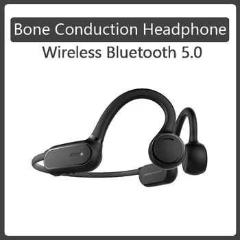 

Bone Conduction Headphone Bluetooth 5.0 Open Ear Wireless Headphone Touch Control Waterpoof Sport Office Headset Battery Life
