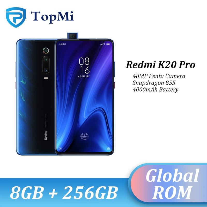 Смартфон Xiaomi Redmi K20 Pro с глобальной прошивкой 8 ГБ ОЗУ 256 Гб ПЗУ Spnadragon 855 камера 48 МП 4000 мАч 6,3" экран мобильного телефона