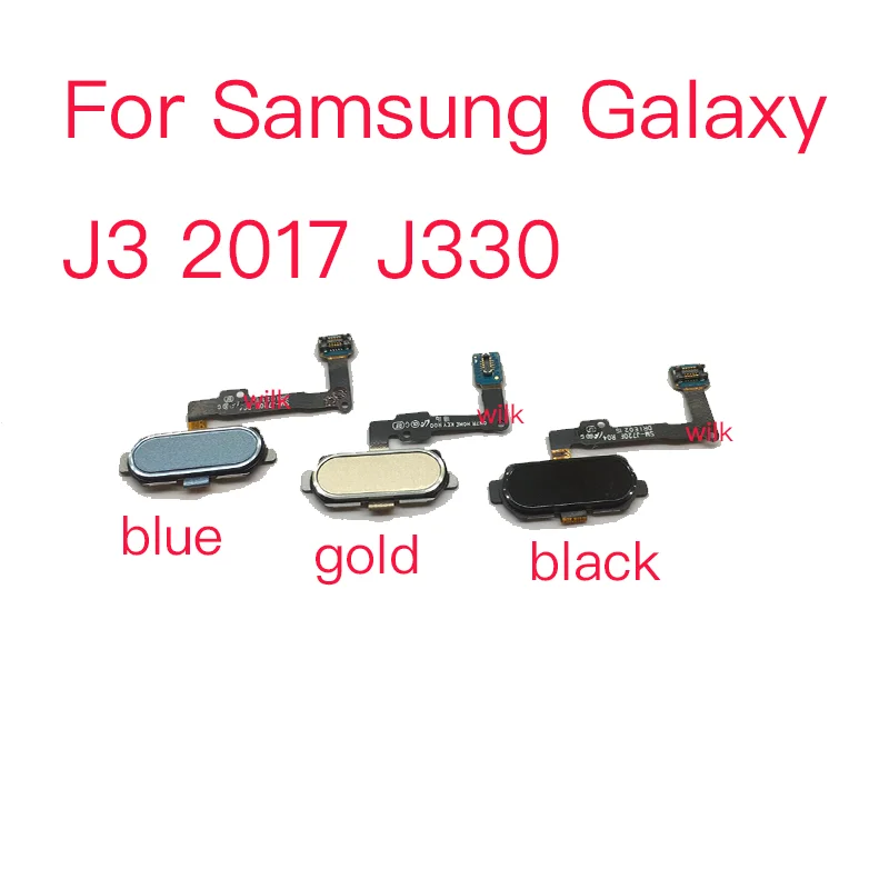 For Samsung Galaxy J3 2017 J330 Home Button Fingerprint Sensor Flex Cable Replacement Repair Parts | Мобильные телефоны и
