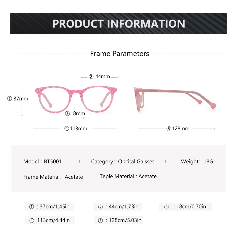 ZENOTTIC Acetate Anti Blue Light Blocking Glasses Children Optical Frames for Kids Boy Girl Computer Transparent Eyewears