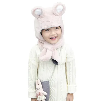 

Autumn Winter Casual Fashion Newborn Baby Cap Cartoon Velvet Hat Kid Toddler Cute Cap 1pcs