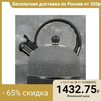 

Whistling kettle 2 l "Orion", fixed handle, gray