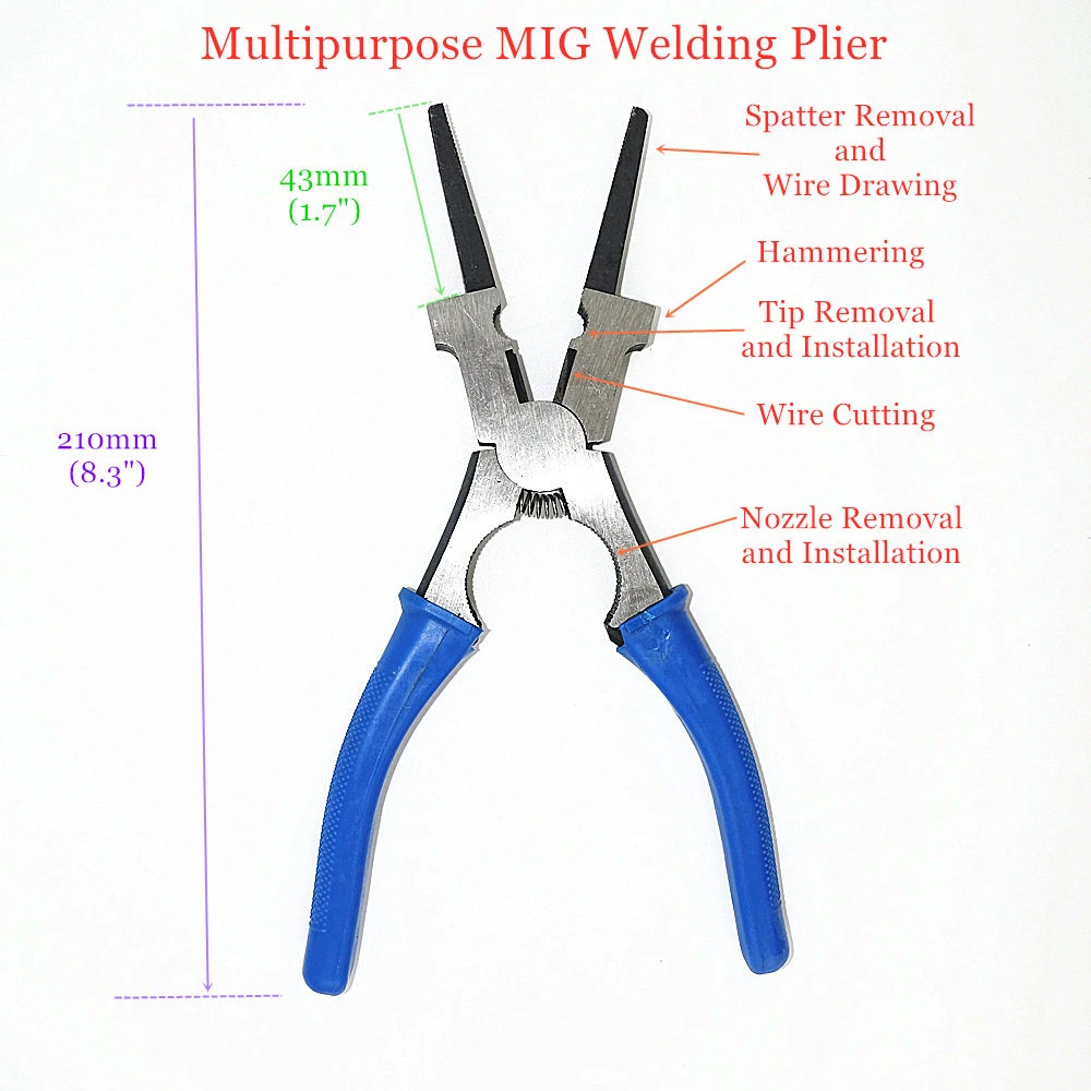 Welding Plier Welding Torch Nozzle Spatter Removal Tip Nozzle