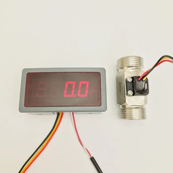 

US202M and USS-HS43TB SUS304 Flow Rate Amplifier 8 times Flow Rate Portable Display and Power Supply Plug and Play 2-45LPM