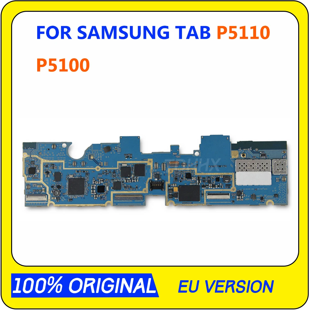 EU Version for Samsung Galaxy Tab 2 10.1 P5100 P5110 Motherboard WIFI &amp 3G 1G RAM 16G ROM Mainboard Logic Board from original | Мобильные