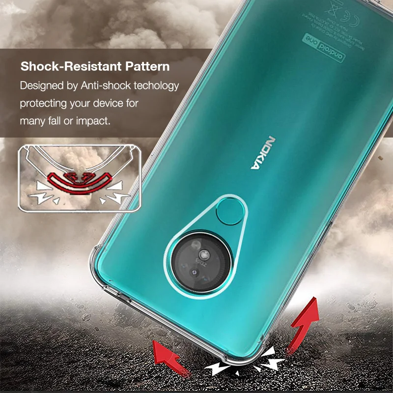 Soft Silicone Case For Nokia Shock Proof - Main Image