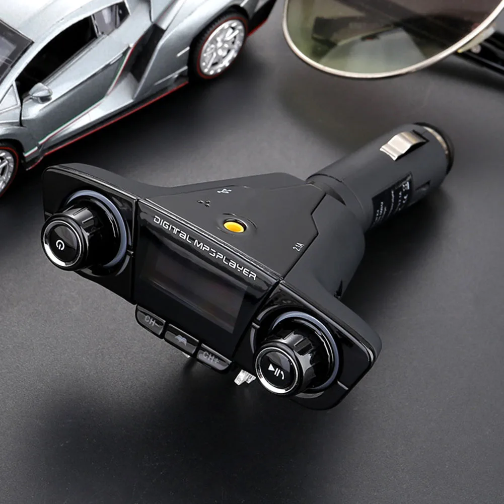 Автомобильный аудио FM передатчик Bluetooth зарядное устройство Handsfree Kit модулятор MP3 плеер Смарт зарядка двойной USB BT06