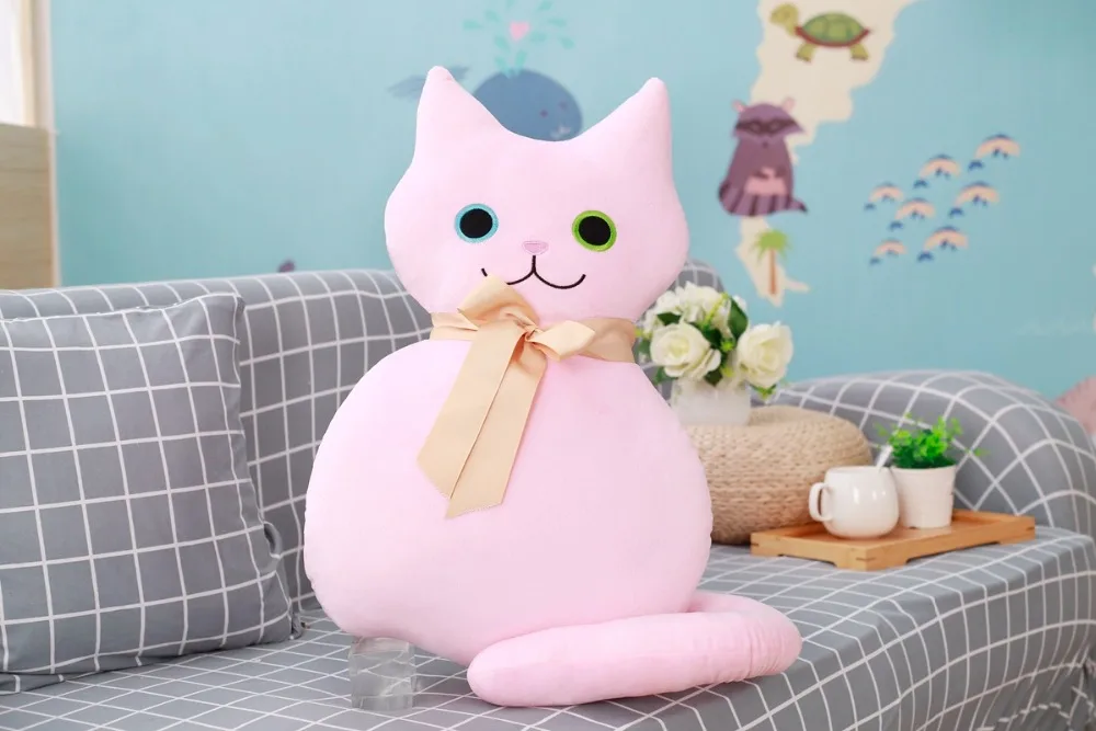 53 см Kawaii Cat Подушка мультфильм животное кошачий лежак спальная Подушка лучшая Кукла Детская игрушка