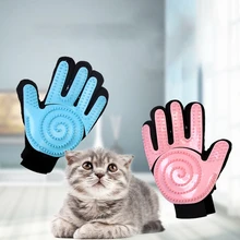 Перчатка для ухода за домашними животными и кошками для удаления волос, мягкая силиконовая перчатка-щетка для ванной, перчатка для кошек, нейлоновая перчатка с застежкой