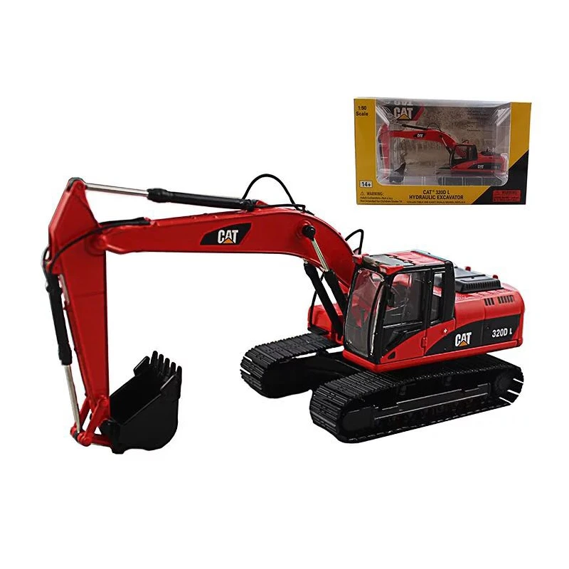 red excavator toy