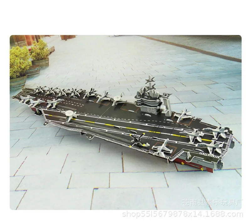 Пазл 3D DIY Головоломка Высокого Качества EPS пенопластовая доска бумажные авианосцы модель обучающие игрушки для детей