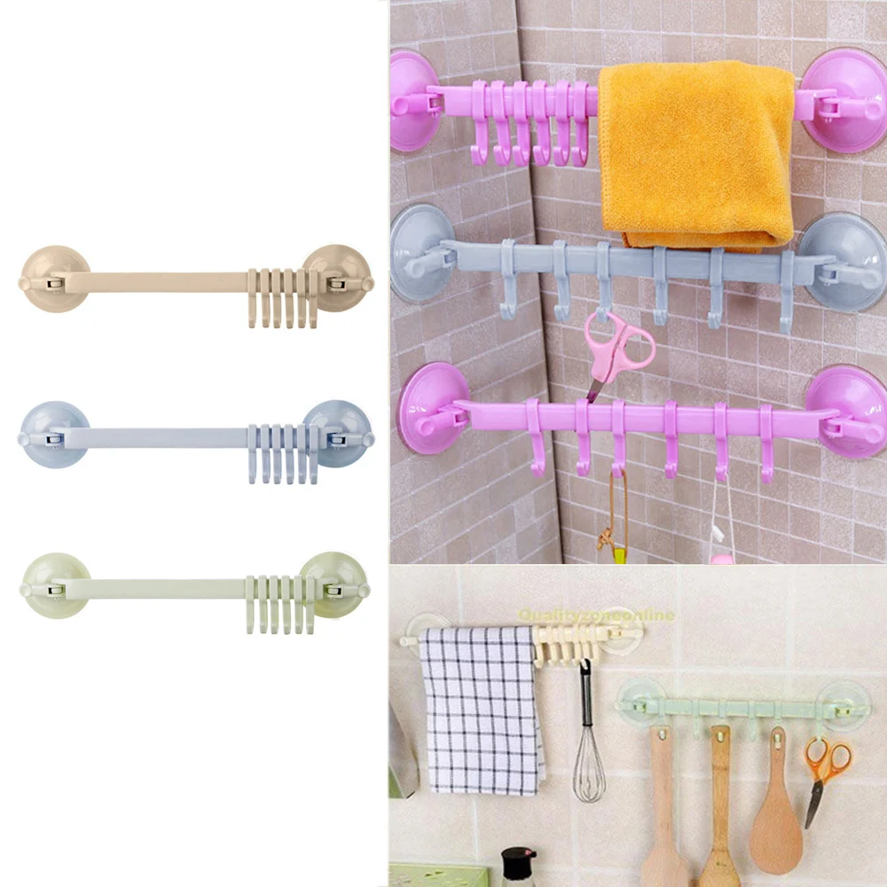 

For Kitchen Bathroom Tools Adjustable Suction Cup Wall Hanger Vacuum Rack Stand Storage Hook Sucker Organizer Hanger Accessories