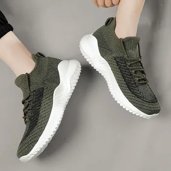 

New Flyknit Socks Sneakers Men 2020 Spring Light Running Shoes Men Outdoor Breathable Walking Jogging Sport Shoes Soft krasovki