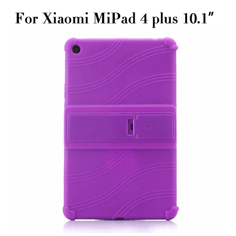 Силиконовый чехол для Xiaomi mi Pad 4 mi Pad4 mi pad 4 8," планшетный ПК Защитный чехол для Xiaomi mi Pad 4 plus mi Pad 4 plus 10,1" - Цвет: mipad4 plus purple